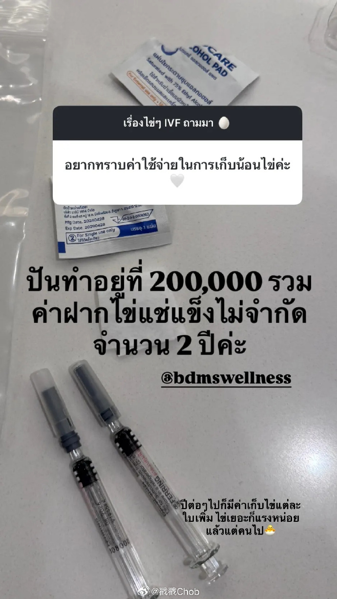 不急当妈先当“母鸡” Punpun冻卵72颗备未来