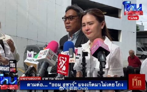 陷“吞并公司”争议 Aom Sushar称靠男友支撑走下去