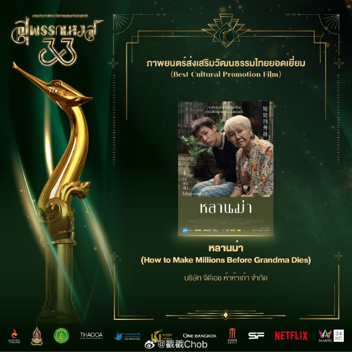 第33届金天鹅奖揭晓 《姥姥的外孙》横扫多项大奖