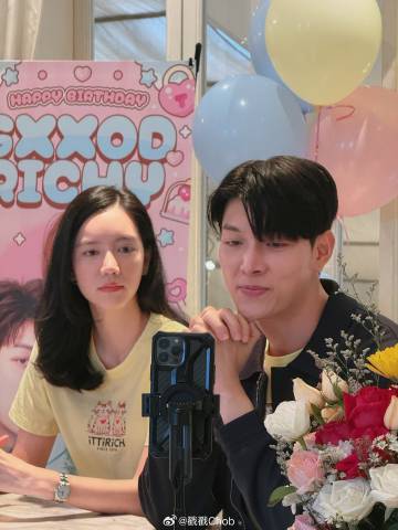 粉丝为Gxxod Itthipat与Richy Oranate办联合庆生会 现场爱意满满