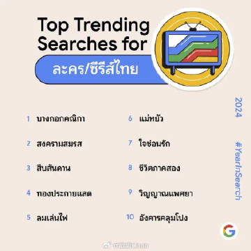 2024泰国十大热搜剧集揭晓 情感复仇环节不过时