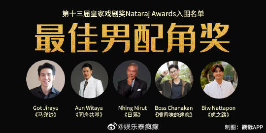 泰国皇家戏剧奖入围名单出炉，第13届评选引发关注