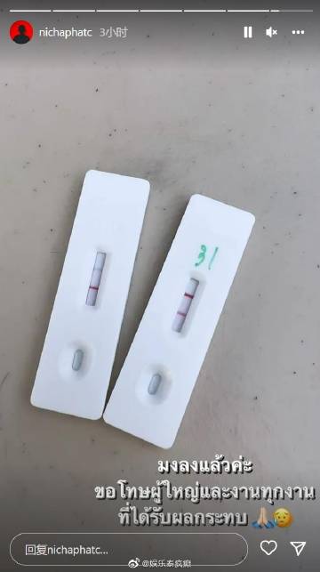 Pearwah Nichaphat再度确诊新冠，发文致歉称未料二次感染