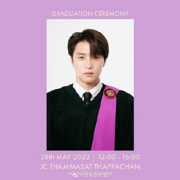 泰国毕业季男星盘点：Singto Prachaya、PP Krit等顺利完成学业引关注