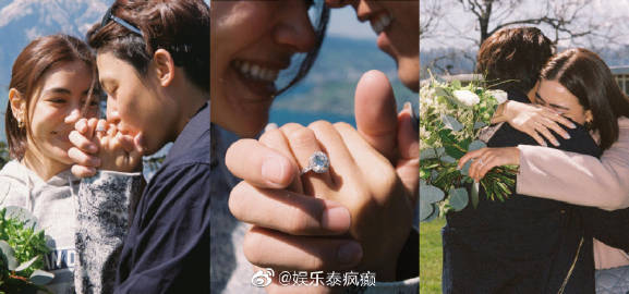 Mint Chalida松口愿参加Mark Prin与Kimberley婚礼，谈十年恋情不急结婚