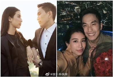 Mint Chalida松口愿参加Mark Prin与Kimberley婚礼，谈十年恋情不急结婚