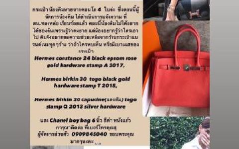 Kimberley Anne住家遭盗窃4款名牌包失窃 公寓安全引发网友热议调查进行中