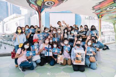 Mik Thongraya29岁生日获电视台与粉丝应援 广告屏惊喜打卡发文致谢