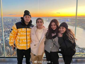 Prang Kannarun与Two Pee爱情长跑十年终获求婚成功 美国浪漫下跪求婚获祝福