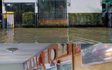 Mik Thongraya北标府老家遭洪水侵袭 一楼进水母亲已乘船撤离保平安