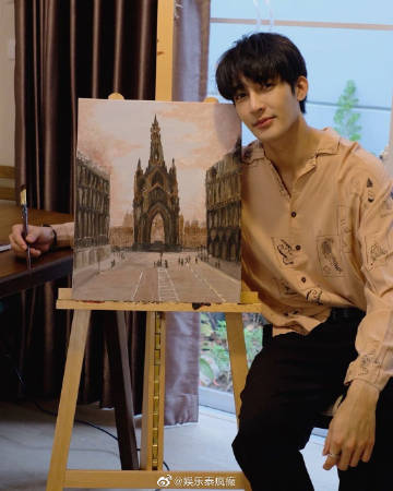 Earth Pirapat发起画作慈善拍卖计划 收入全数捐赠助力新冠患者