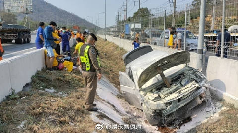 三台男星Kong Wuttimes发生车祸车辆起火 与同行人员受伤送医