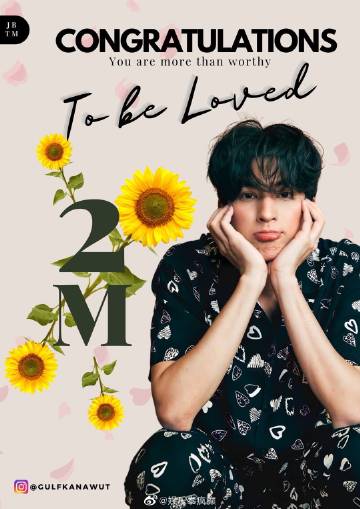 Gulf Kanawut粉丝数突破200万 粉丝发起话题登顶热搜送祝福