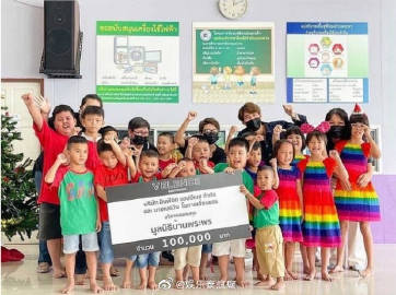 Win Metawin参与慈善活动 捐赠善款支持多家儿童与社会福利机构