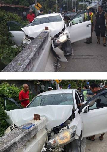 Namwan Raknapak与Hiso男友Champ Fabrique传苏梅岛发生严重车祸紧急送医