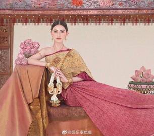 泰国女星晒传统服饰美照争艳引热议 端庄典雅展现暹罗风情