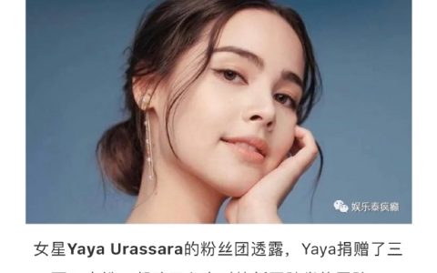 泰国艺人积极投身公益抗疫 借影响力参与捐助与物资支援行动