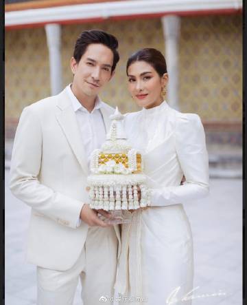 Louis Scott与Noon Ramida爱情长跑十年低调完婚 亲友见证甜蜜婚礼