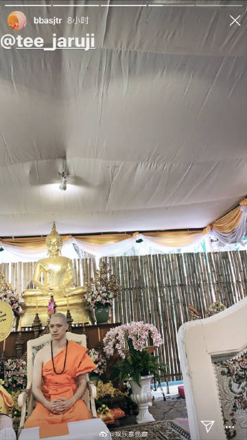 Tee Thanapon于清迈帕辛寺剃度出家30天 修行报答父母引粉丝祝福
