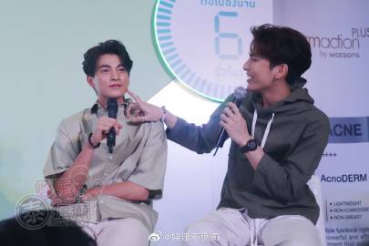 Mew Suppasit与Gulf Kanawut同台出席活动甜蜜互动 中国见面会延期表遗憾