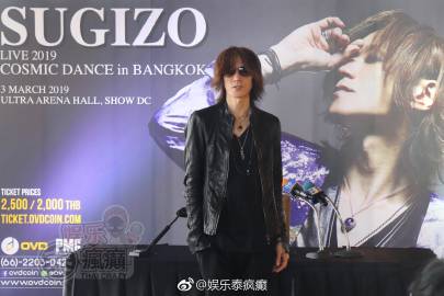 Sugizo杉原有音首次泰国开唱预告全新舞台风格与音乐创作计划