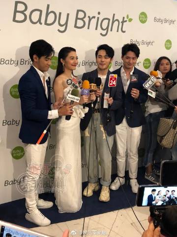 Baby Bright记者会官宣Mew Nittha加入代言阵容，Krist与Singto及《不期而爱》主演齐助阵