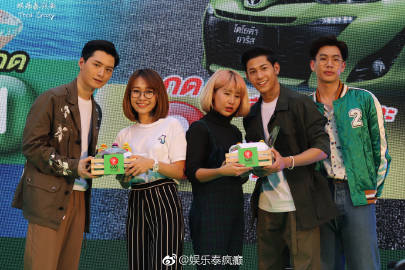 Oishi Drink活动Peck Palitchoke领衔众星助阵Krist与Singto等同台亮相