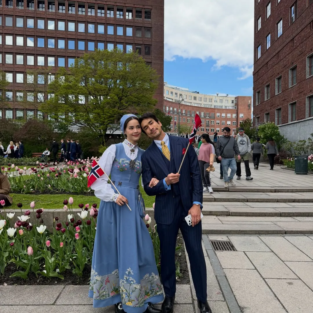 Nadech赴挪威陪Yaya庆祝国庆日 “挪威女婿”造型引热议