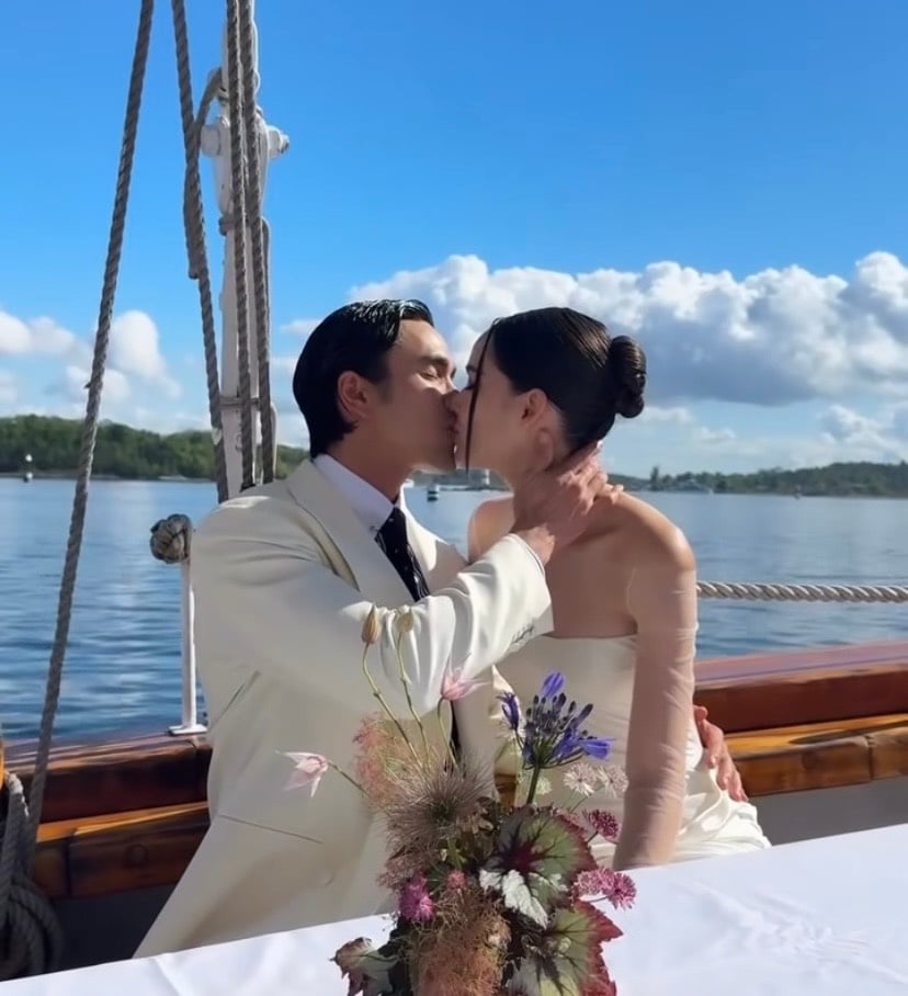 Nadech Yaya挪威婚礼造型曝光 白色系同框美成童话