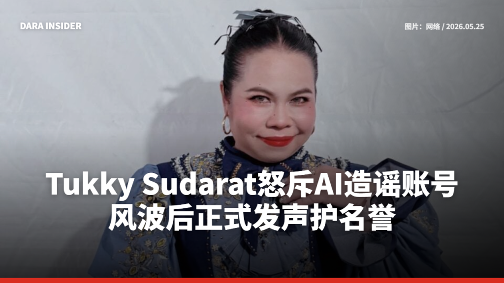 Tukky Sudarat怒斥AI造谣账号 风波后正式发声护名誉