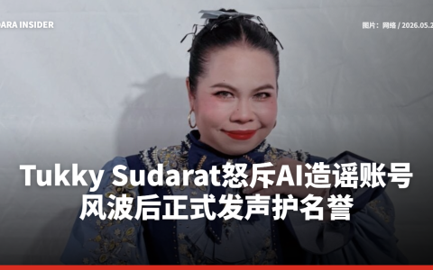Tukky Sudarat怒斥AI造谣账号 风波后正式发声护名誉