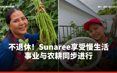 不退休！Sunaree享受慢生活 事业与农耕同步进行