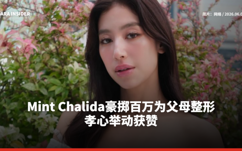 Mint Chalida豪掷百万为父母整形 孝心举动获赞