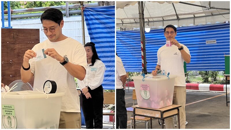 Pong Nawat参与曼谷市长选举投票 盼曼谷更美更安全