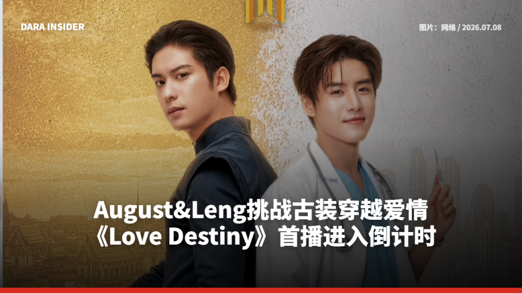 August&Leng挑战古装穿越爱情 《Love Destiny》首播进入倒计时