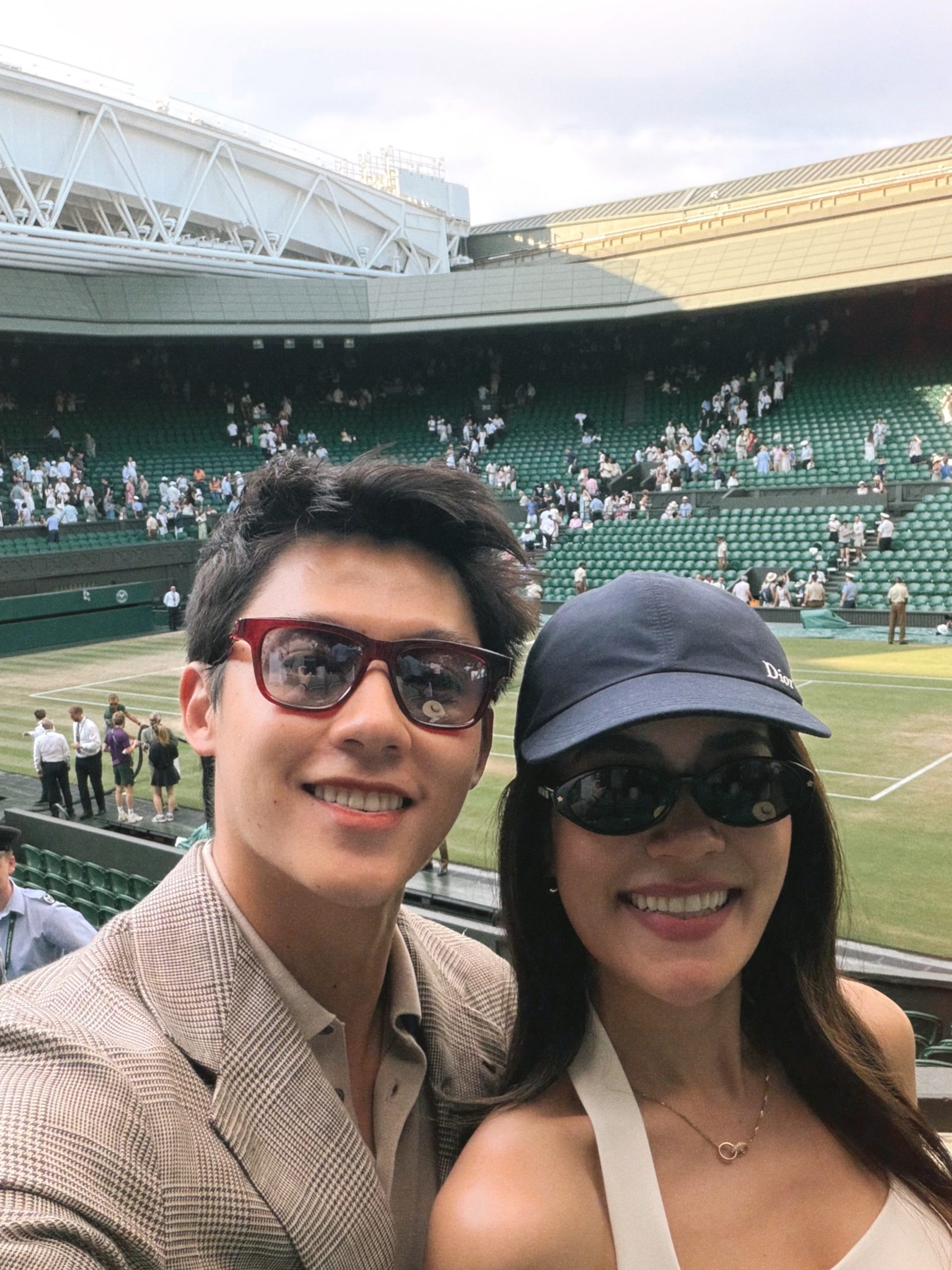 Mark圆梦现场观看温网 坦言已准备好迎接新生命