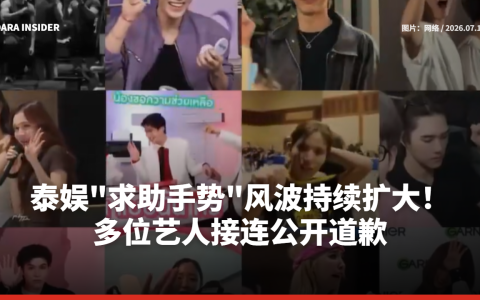 泰娱"求助手势"风波持续扩大！多位艺人接连公开道歉