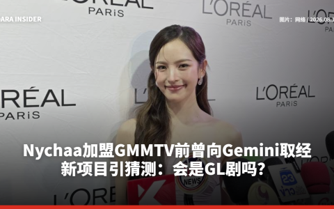 Nychaa加盟GMMTV前曾向Gemini取经  新项目引猜测：会是GL剧吗？