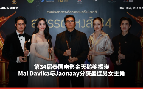 第34届泰国电影金天鹅奖揭晓 Mai Davika与Jaonaay分获最佳男女主角