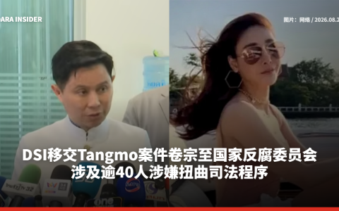 DSI移交Tangmo案件卷宗至国家反腐委员会 涉及逾40人涉嫌扭曲司法程序